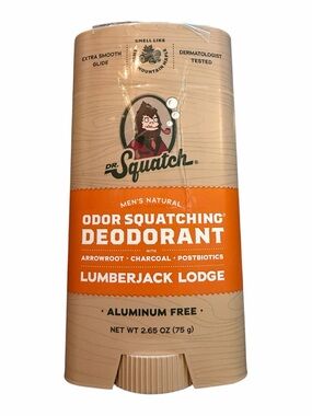 Dr. Squatch Lumberjack Lodge Men’s Natural Deodorant - New
